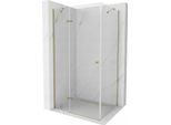 Mexen Roma Cabina Doccia A Battente 110 X 80 Cm, Trasparente, Oro - 854-110-080-50-00