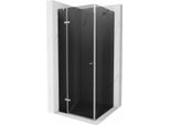 Mexen Roma Cabina Doccia A Battente 80 X 80 Cm, Grafite, Cromo - 854-080-080-01-40