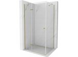 Mexen Roma Cabina Doccia Ad Anta Battente 120 X 100 Cm, Trasparente, Oro - 854-120-100-50-00
