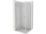 Mexen Roma Cabina Doccia A Battente 70 X 70 Cm, Trasparente, Oro - 854-070-070-50-00