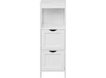 Mobile Da Bagno Rebecca Mobili Con 2 Cassetti E 1 Porta In Mdf Bianco