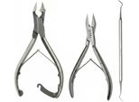 Set Per La Cura Dei Piedi In Acciaio Inox: Tronchesi Per Unghie Incarnite E Spesse