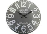 Rebecca Mobili Orologio Da Parete Rotondo In Legno Grigio E Bianco ø 33,8 Cm