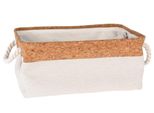 Cestino Portaoggetti Con Porta Corda E Lavagna In Sughero, 36 X 25 X 17 Cm
