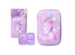 Astuccio Portamatite Xl 3D Unicorno Espandibile In Viola