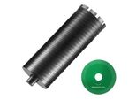 Carotatrice Da 101,6 Mm - Carotatrice Diamantata A Umido E A Secco Per Mattoni E Blocchi - Carotatrice Per Calcestruzzo Con Guida E Lama - Profondità Di Foratura 241,3 Mm - Filettatura Interna 5/8 Di Pollice-11 - Saldatura Laser