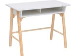 Rebecca Mobili Scrivania Per Bambini Meryta 70X90X50 Mdf Pino Bianco Marrone