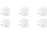 Excelsa Set Di 6 Tazze Da Espresso Essential In Vetro 14 Cl Trasparente