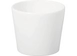 Coprivaso Calypso In Ceramica Ø 13 X 11 Cm Bianco
