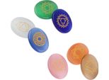 Set Di 7 Pietre Di Guarigione Spirituale Incise Per Meditazione, Reiki E Cristalli Chakra
