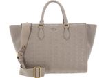 Lacoste Pelle Borsa A Tracolla Borsetta Top Handle Bag Simply Taupe Beige