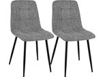Howhomely Sedie Da Cucina Set Di 2 Sedie Grigio Sedie Da Pranzo Moderne