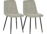 Howhomely Set Di 2 Sedie Da Cucina Marrone Sedie Da Sala Da Pranzo Deco