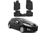 2006-2014 Peugeot 207 Tappetini Tpe Nero 4 Pz