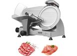 Affettatrice Commerciale Da 340 W, Affettatrice Elettrica Per Alimenti Con Lama Acciaio Al Carbonio Da 25,4 Cm, Spessore Regolabile Da 0 A 15 Mm Per Carne, Formaggio, Verdure Ecc.