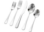 Set Di Posate Da 30 Pezzi Coltello Forchetta Cucchiaio 6 Persone