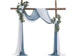 Set Di Fiori Per Arco Di Matrimonio Decorazione Per Arco Di Matrimonio Con 2X Fiori 2X Tende Blu