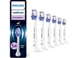 Philips Sensitive HX6056/87 Confezione Da 6 Testine Per Spazzolino