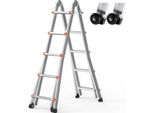 Scala Telescopica Scala A Gradini A Telaio Scala Pieghevole Scala Di Prolunga 5,1 M 150 Kg