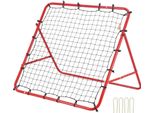 Rete Di Rimbalzo Per Calcio Portatile 48 X 48 Mm, Tubo Di Ferro Per Calcio Rimbalzante E Rete In Pe Per Bambini E Ragazzi Porta Di Calcio Rimbalzante Regolabile Calciobalilla Per L'allenamento Del Calcio