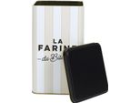 Howhomely | Barattolo Per La Conservazione Della Farina - Barattolo Per La Farina - 11 X 11 X 18 Cm - Oro Nero - Contenitore Per La Farina - Con Iscrizione