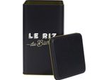 Howhomely | Barattolo Per Riso - Barattolo Per Riso - 11 X 11 X 18 Cm - Oro Nero - Contenitore Per Riso - Metallo - Con Iscrizione