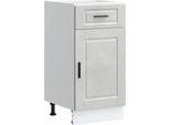 Vidaxl Base Da Cucina Porto Cemento Grigio Materiale A Base Di Legno