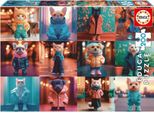 Puzzle - Educa - Fashionable Animals - 200 Pieces - Fun Activity - Develops Concentration
