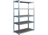 Scaffalatura Relaxdays Per Carichi Pesanti A 5 Livelli Fino A 875 Kg