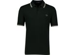Polo Fred Perry In Cotone Monocolore Verde Scuro