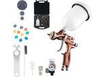 Pistola A Spruzzo Benbow PK80, Set Di 6, Con Valigetta, Ugello Da 1,3 Mm Nel Set, Serbatoio 600 Ml, Pressione 1,1 Bar