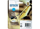 Epson 16XL - Formato Xl - Ciano - Originale - Cartuccia D'inchiostro - Per Workforce WF-2010, WF-2510, WF-2520, WF-2530, WF-2540, Wf