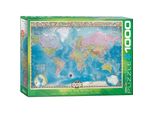 Eurographics Puzzle Mappa Del Mondo 1000 Pezzi
