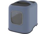 Mypet Lettiera Biala Con Coperchio E Paletta, In Plastica Riciclata Blu Scuro
