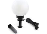 Wiltec Luce A Globo Ø 20 Cm Con Picchetto A Terra, Luce Da Giardino 40 W Con Lampada A Globo, Illuminazione Da Giardino Con Presa E-27, Illuminazione Esterna Da Giardino IP44