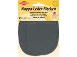 Kleiber 85002 Kleiber Toppa In Nappa Ovale, 100 X 125 Mm, Grigio Scuro