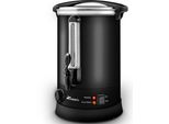 Tresko® Bollitore Per Vin Brulé Nero 30L / 2500W Bollitore Per Vin Brulé In Acciaio Inox Macchina Per Vin Brulé Macchina Per Bevande Calde Distributore Di Acqua Calda