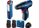 Bosch Draindriver 12V 30/14Nm 2X2,0Ah LI-ION Chiave Gsr 120-LI + Gli 12V-300