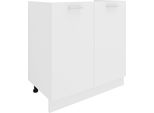 Armadio Per Mobili Da Cucina Esilo Bianco A. 82 X L. 80 X P. 46 Cm
