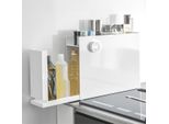 Yamazaki Portaspezie Da Cucina In Metallo Bianco 50X36X12Cm Con Ripiano Estraibile