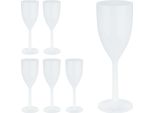 Set Di 6 Bicchieri Da Vino In Plastica Relaxdays