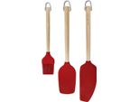 Sada šPachtle Kitchenaid Core Imperial Red Birch Wood 3DíLná
