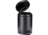 Pattumiera A Pedale Dirt Devil 5L - Pattumiera Da Cucina Con Chiusura Ammortizzata - Pattumiera In Acciaio Inox - Cestino Interno Rimovibile - Pattumiera Da Cucina - Ø20,5 X 28 Cm - Nero