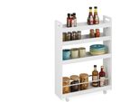 Relaxdays Carrello A Nicchia Con 4 Ripiani