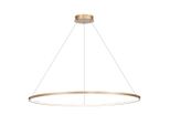 Lampada A Sospensione Ad Anello Dorata 120 Cm Saturno Led 65W Milagro