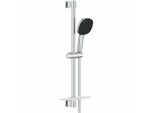Set Doccia Con Soffione A 2 Getti, Asta, Flessibile E Mensola - Grohe Vitalio Comfort 110 26929001 - Risparmio D'acqua - Cromo