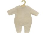 Heless - Pagliaccetto A Maglia Per Bambole In 100% Cotonelogico, Ecru, Taglia 35-45 Cm