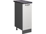Vicco Armadio Cucina Dispensa Alto R-Line, 30 Cm , Pt Antracite, Bianco Casa Di Campagna/Antracite