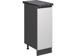 Vicco Armadio Cucina Dispensa Alto R-Line, 30 Cm , Pt Antracite, Bianco/Antracite