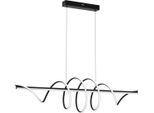 Lampada A Sospensione Twist Led 90W Nera E Moderna Di Milagro
